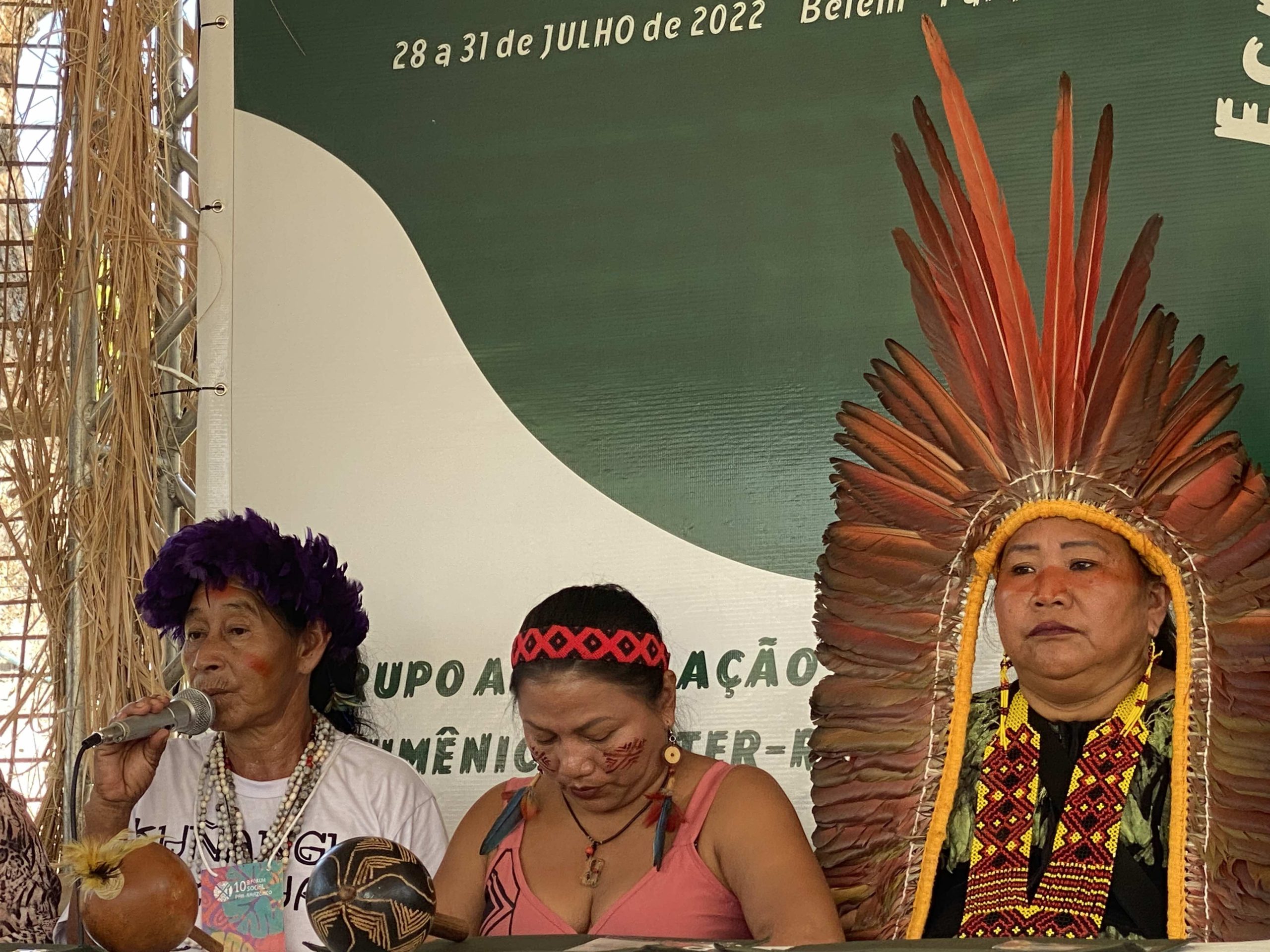 momento significativo do FOSPA (forum social Pan amazonico, de Belem/Pará 2022 e do encontro comboniano de Ecologia Integral
